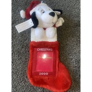 Vintage Disney Exclusive Dalmatian 3D Christmas stocking W/ Picture Frame 2000